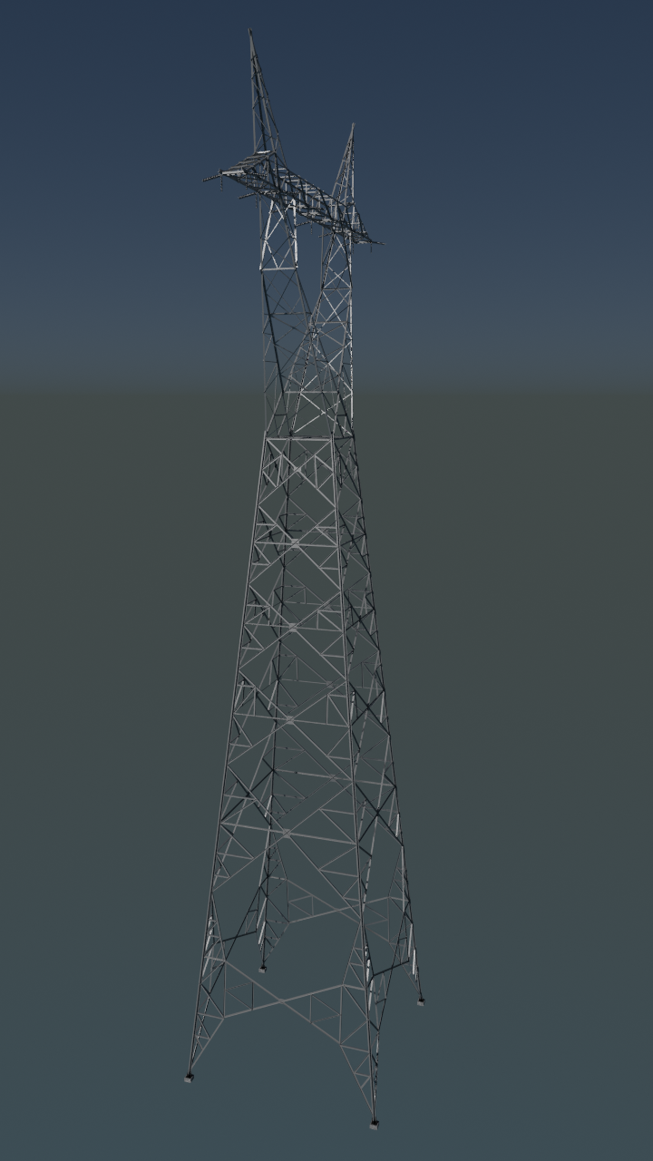 Corset power transmission tower preview image 2